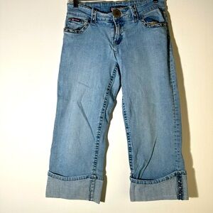 Bubblegum Trendy Light Blue Cropped Jeans